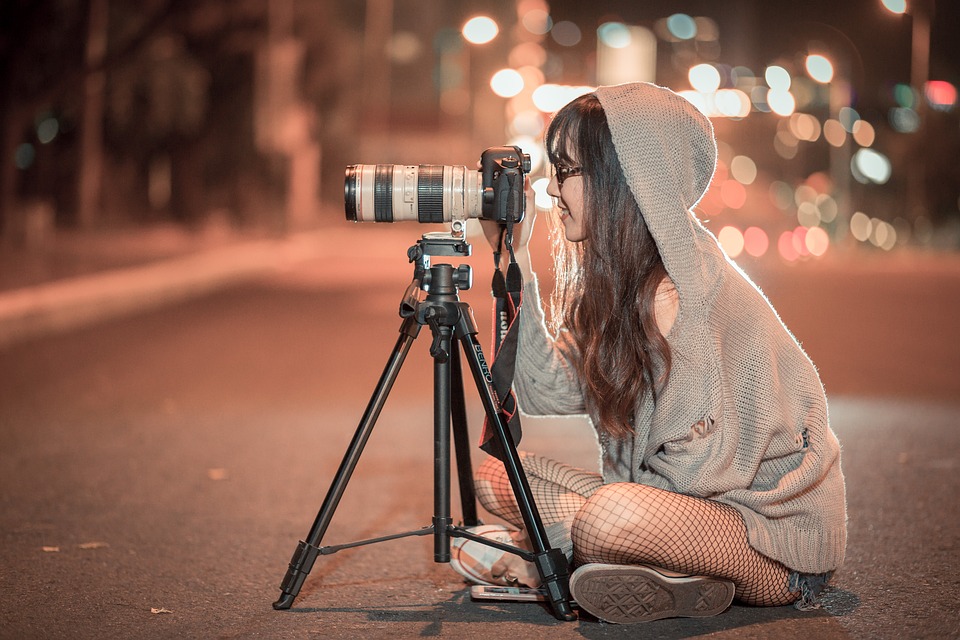 Woman And Camera