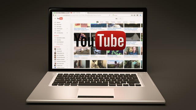 YouTube home opens in laptop